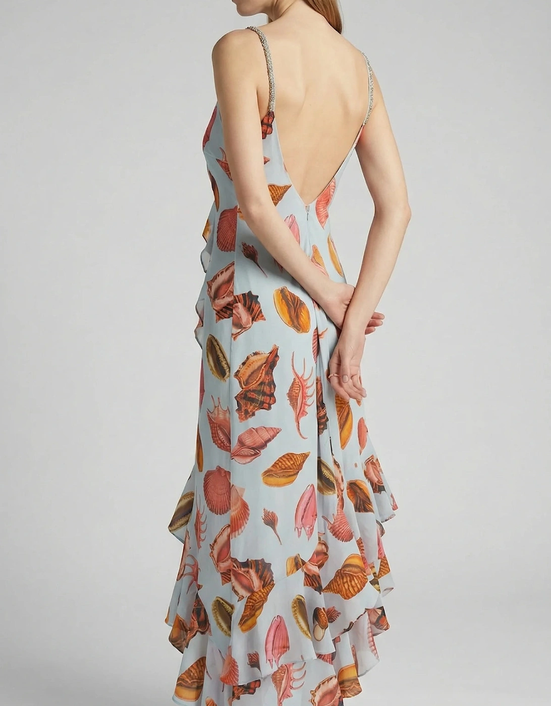 Nerissa Asymmetric Midi Dress