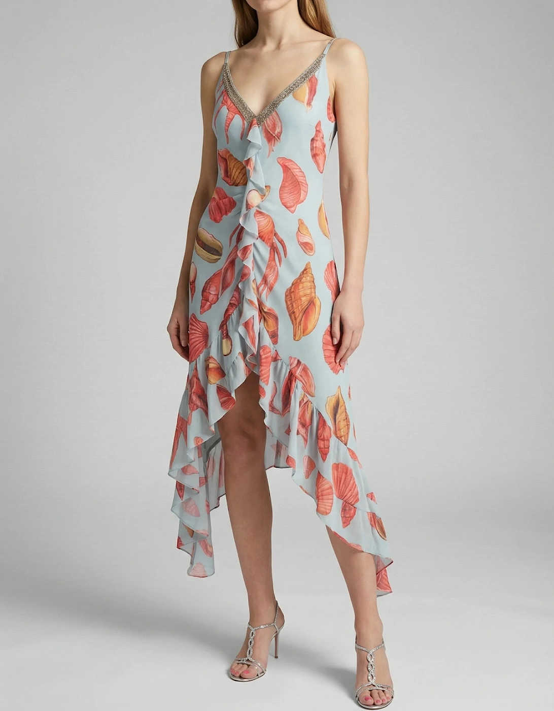 Nerissa Asymmetric Midi Dress, 6 of 5