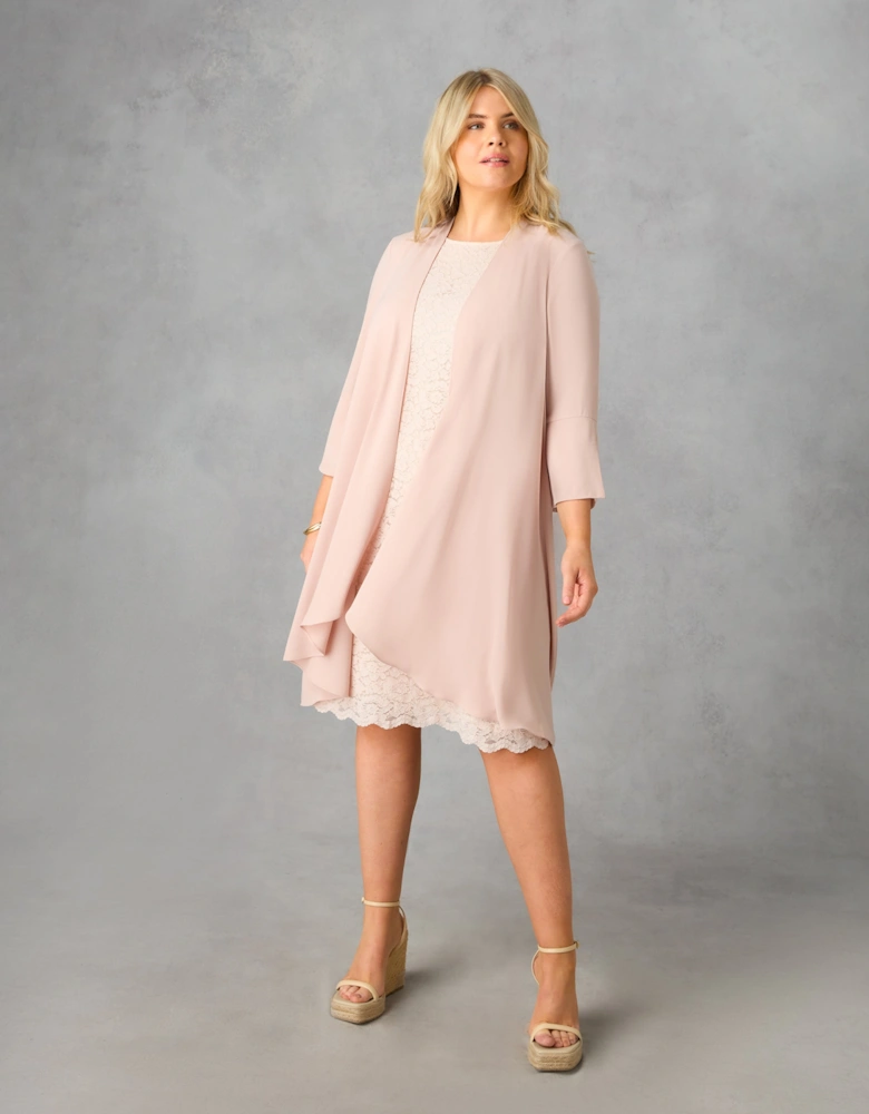 Blush Lace Shift Dress