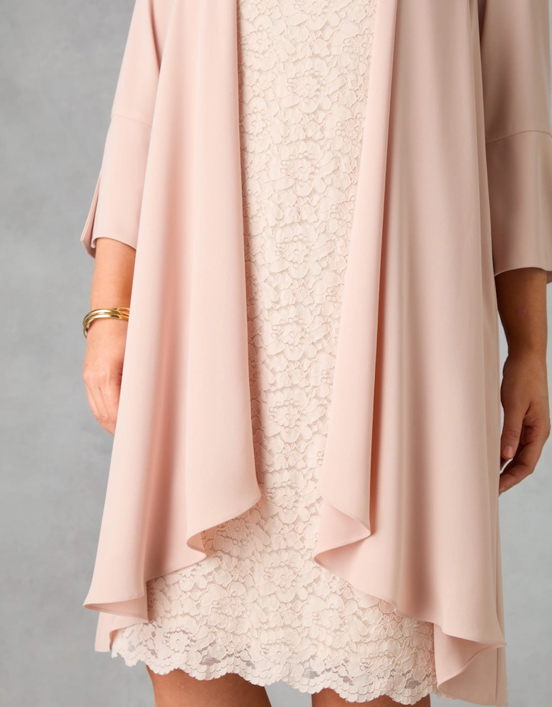 Blush Lace Shift Dress