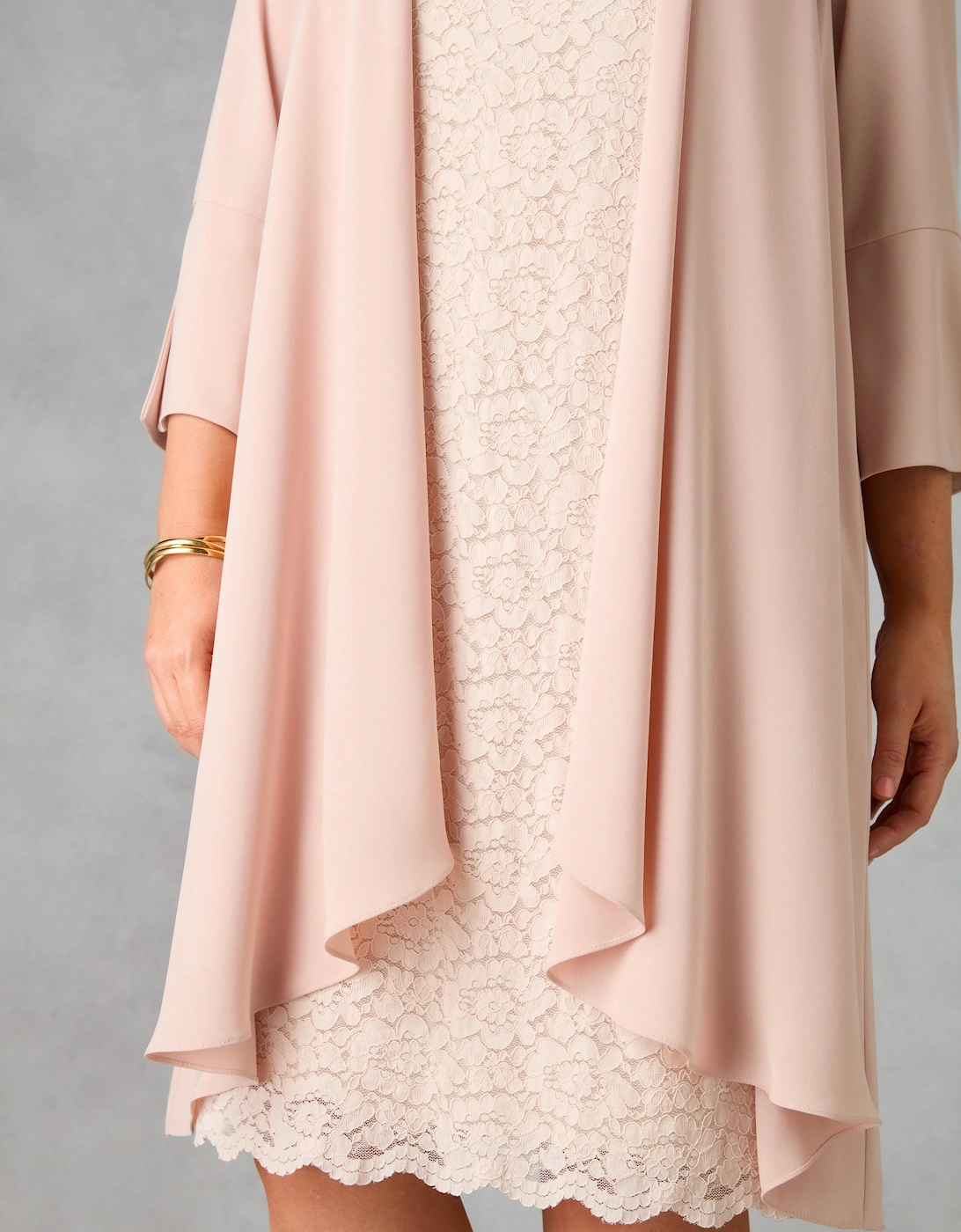 Blush Lace Shift Dress