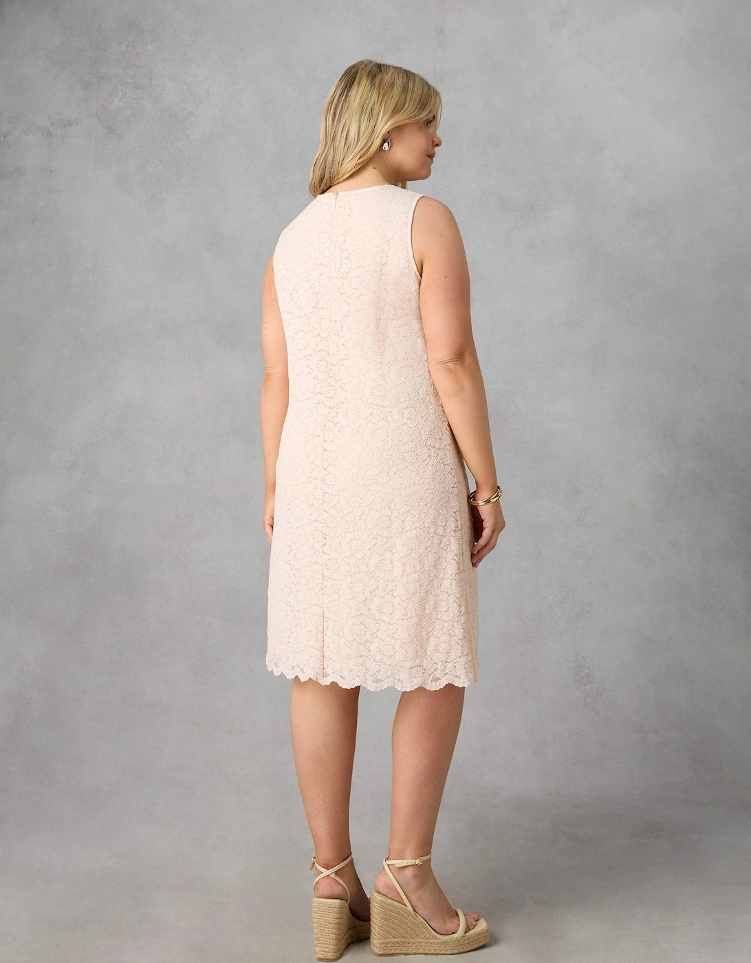 Blush Lace Shift Dress