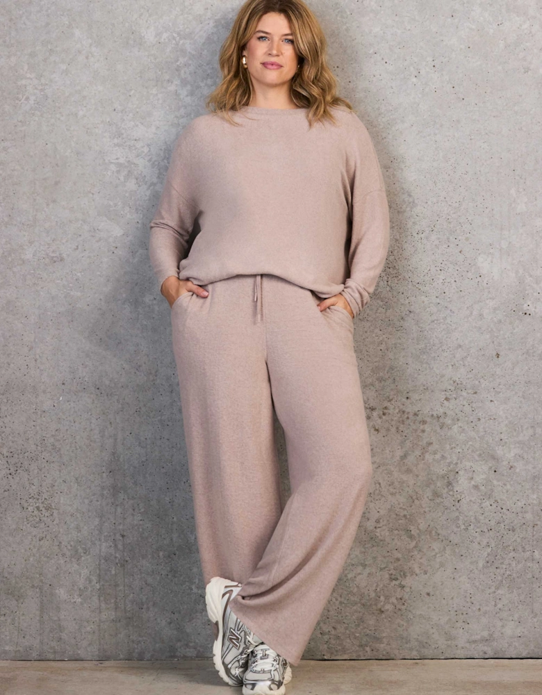 Oatmeal Supersoft Round Neck Top
