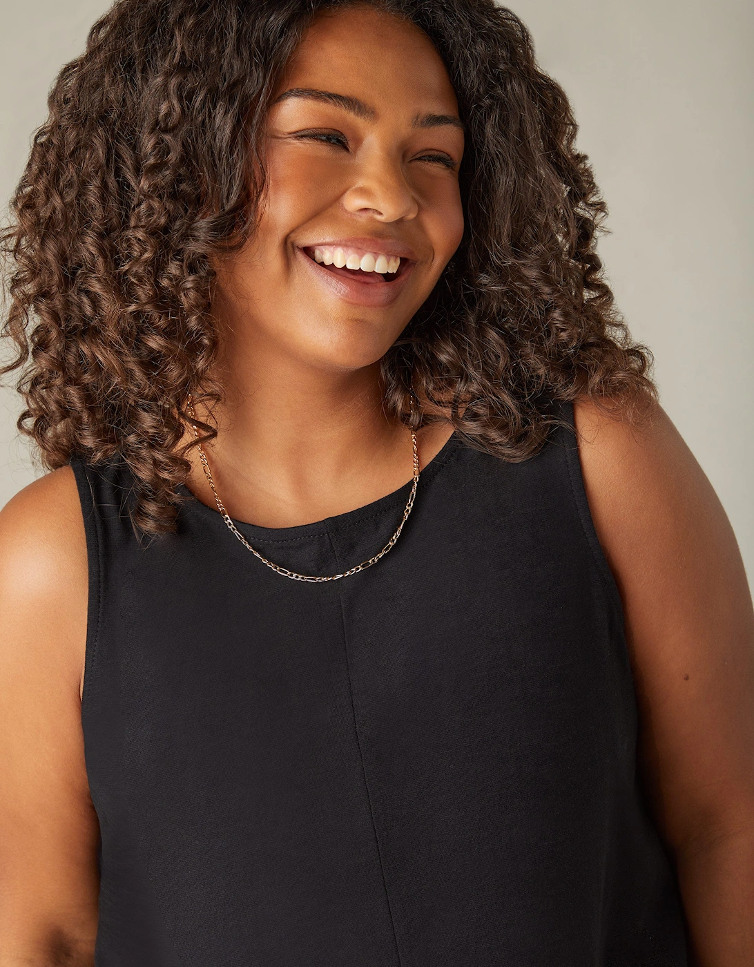 Black Cotton Slub Round Neck Vest, 5 of 4