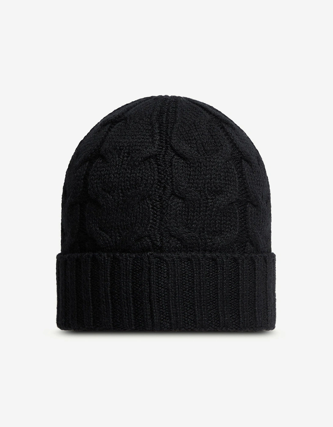Moncler Enfant Boys Wool Knit Beanie Hat in Black