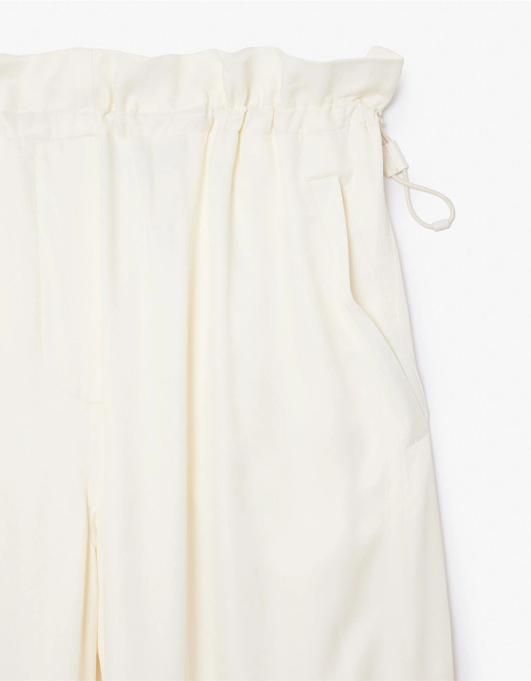 Oversized Satin Cargo Pants