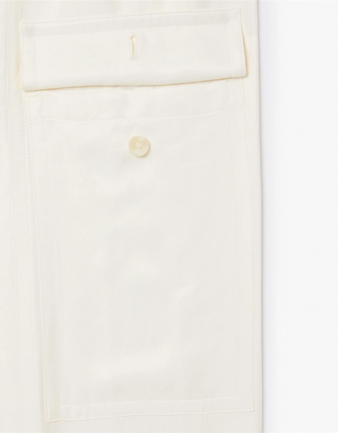 Oversized Satin Cargo Pants