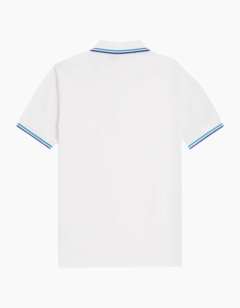 Twin Tipped Polo Shirt Snow White/Deep Mint/Soho Eclipse