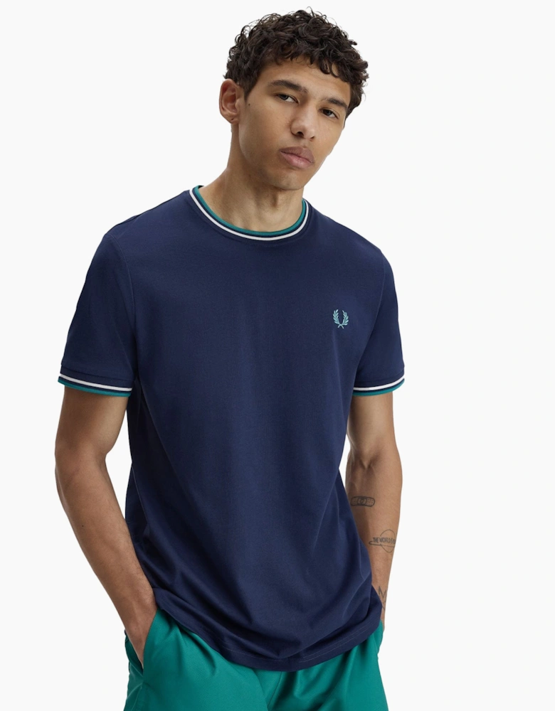 Twin Tipped T-Shirt Tennis Blue/Snow White/Deep Mint