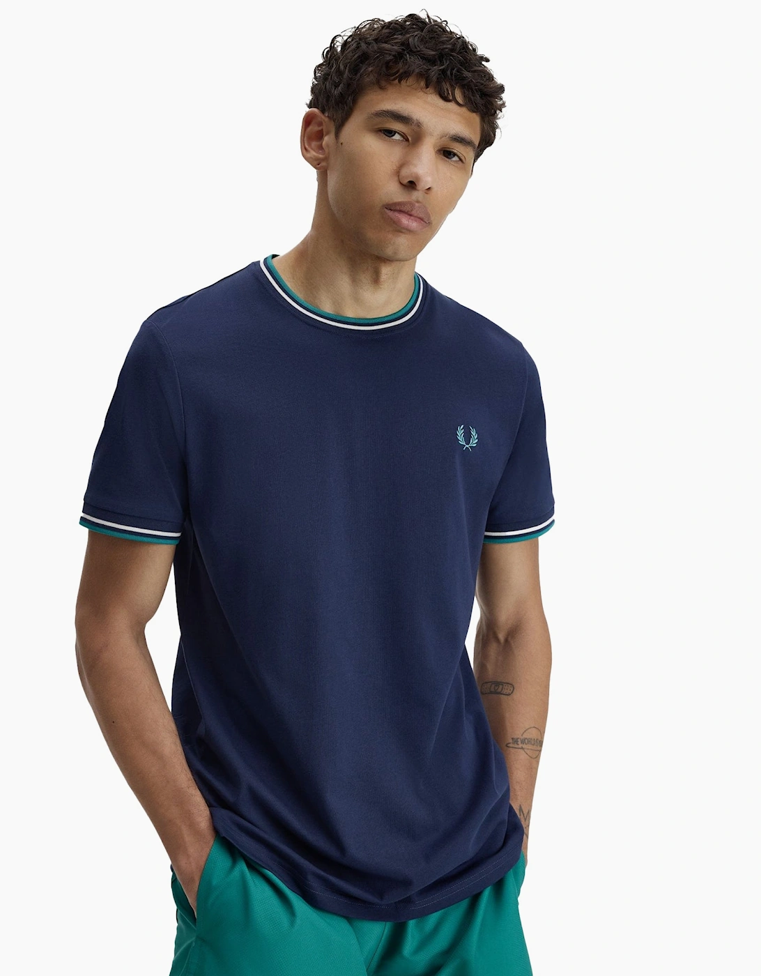 Twin Tipped T-Shirt Tennis Blue/Snow White/Deep Mint