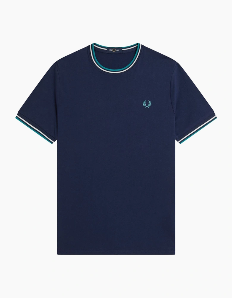 Twin Tipped T-Shirt Tennis Blue/Snow White/Deep Mint