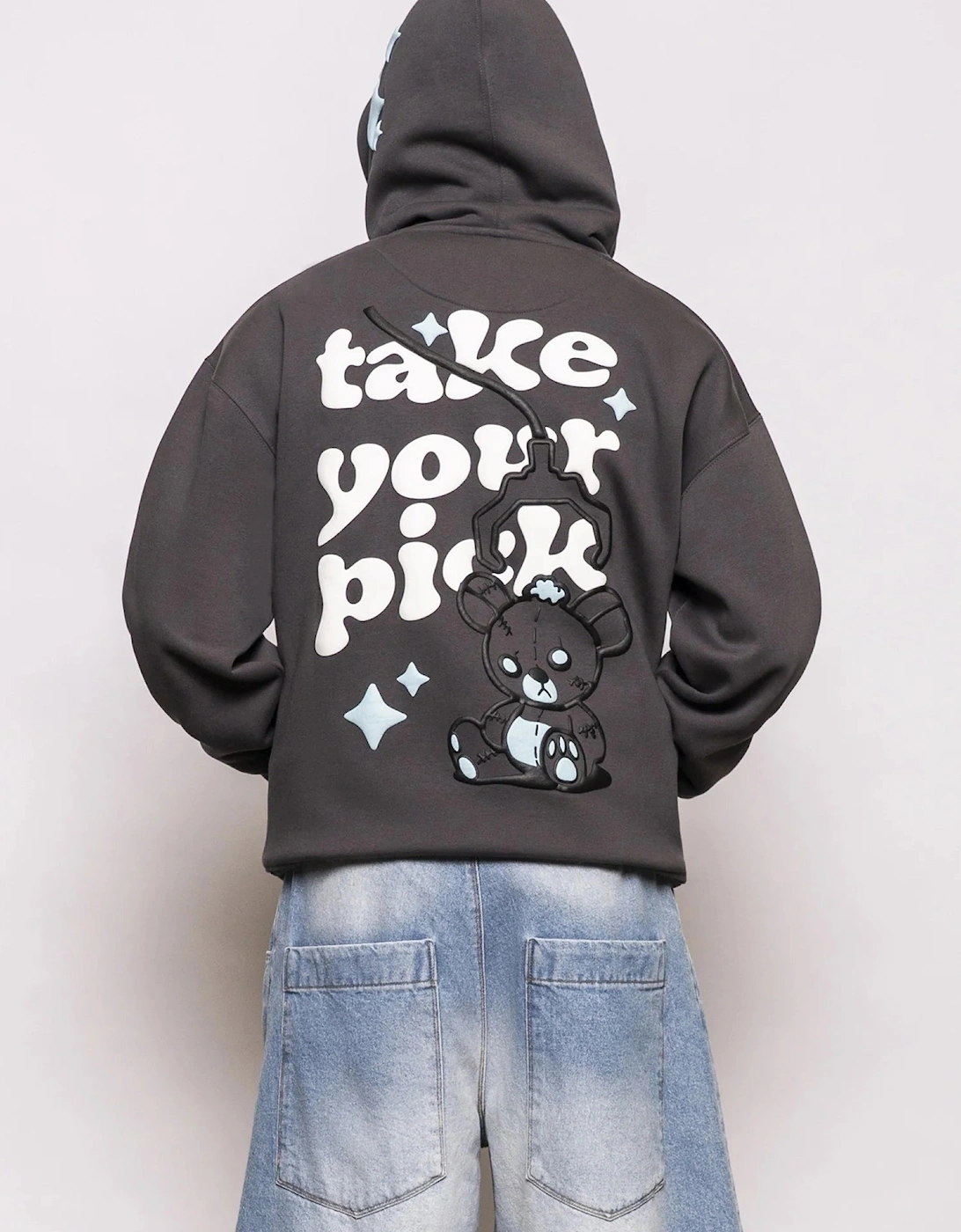 Fresh Couture Take Your Pick Hoodie - Charcoal Grey