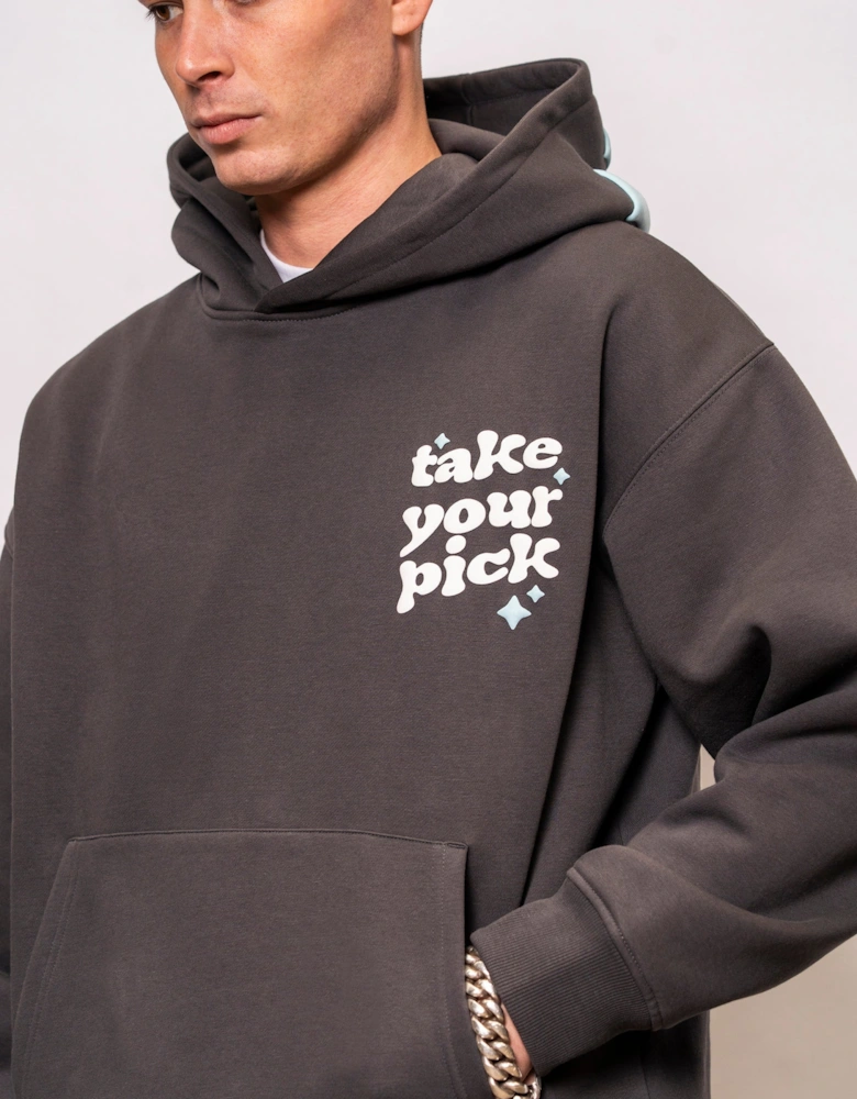 Fresh Couture Take Your Pick Hoodie - Charcoal Grey