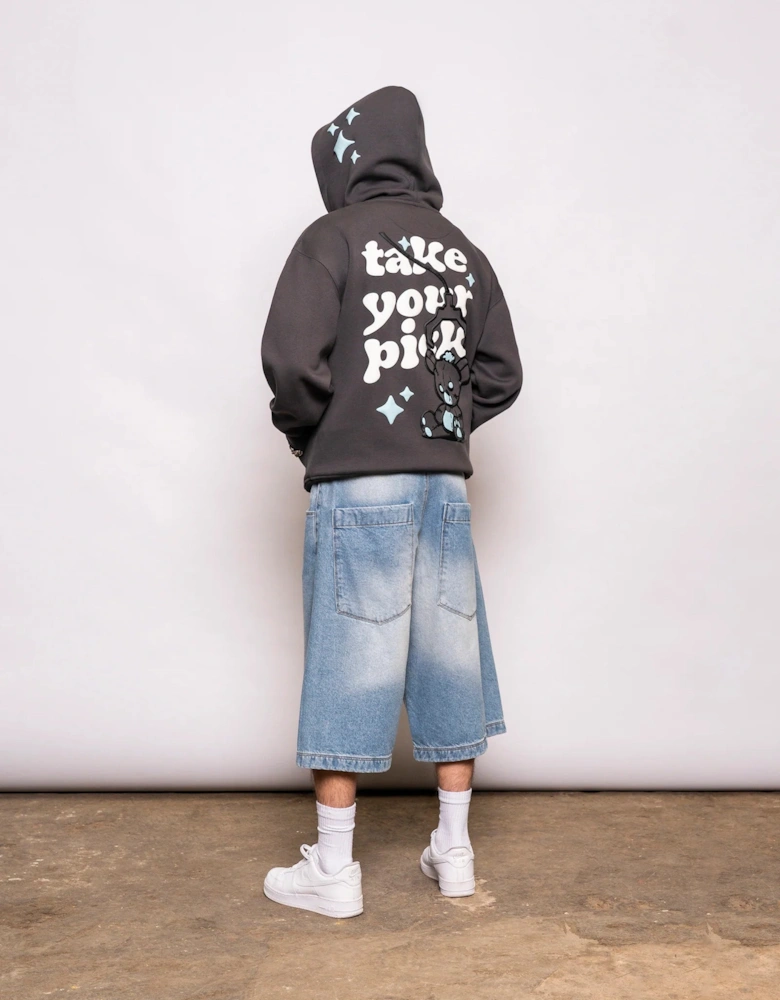 Fresh Couture Take Your Pick Hoodie - Charcoal Grey