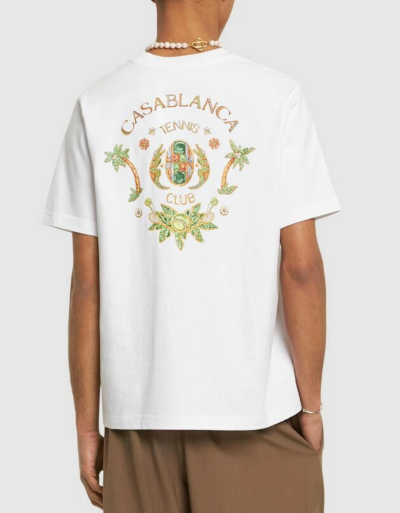 JOYAUX D'AFRIQUE TENNIS CLUB TEE WHITE