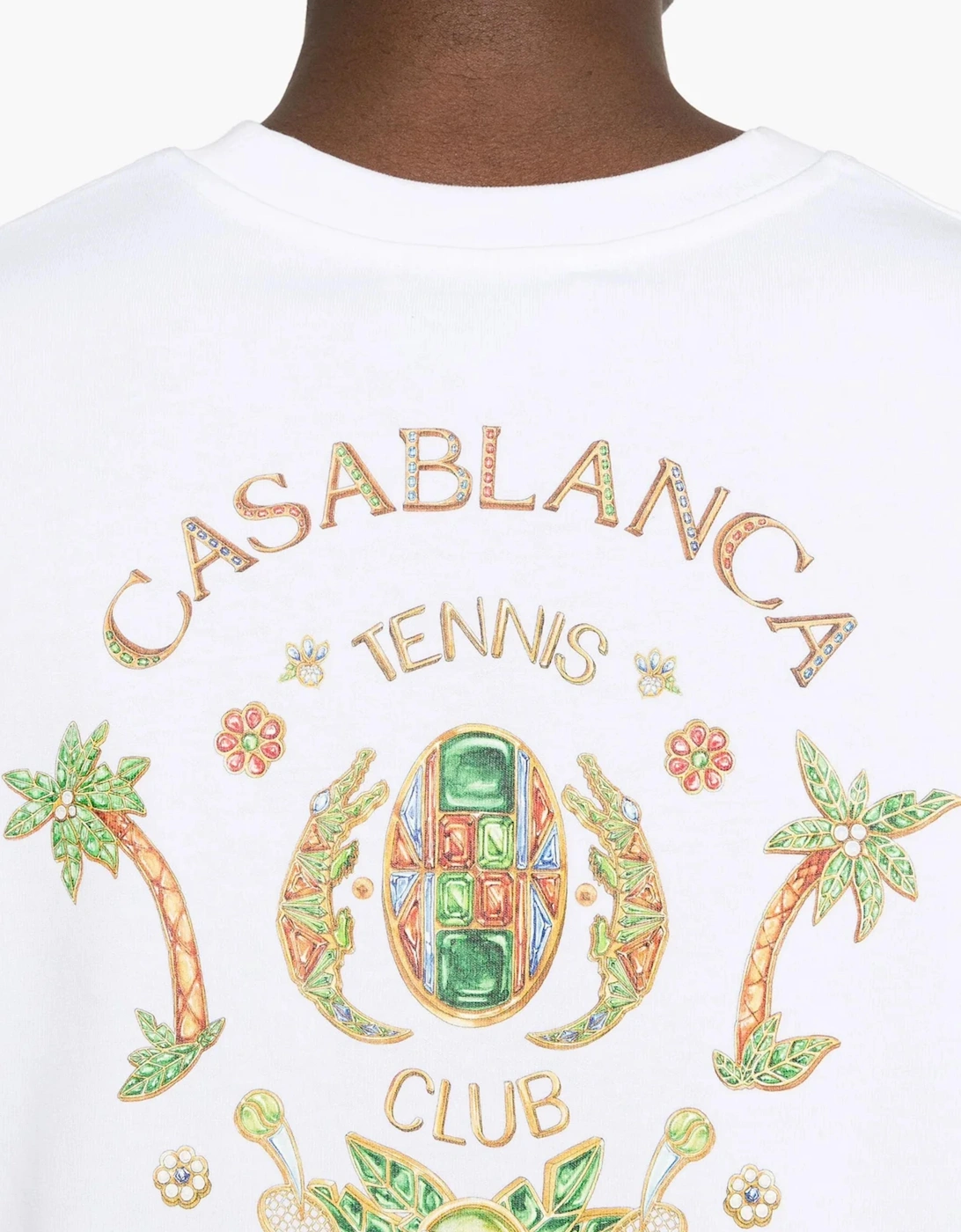 JOYAUX D'AFRIQUE TENNIS CLUB TEE WHITE