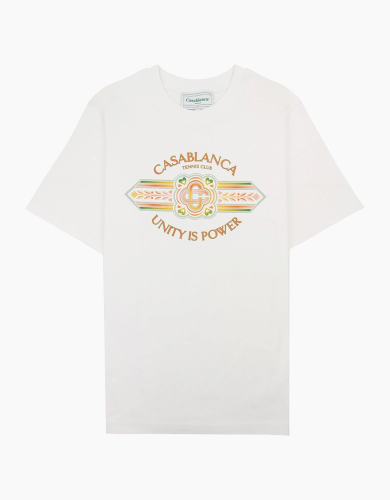 UNITY IS POWER TEE WHITE