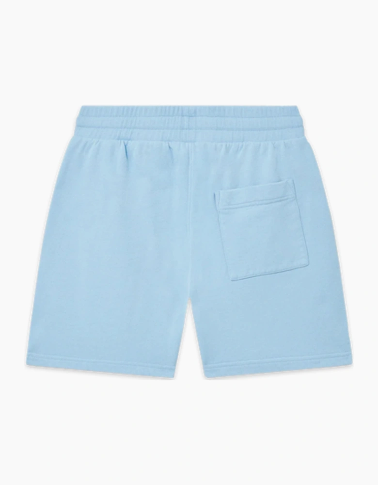 WOMENS EMBROIDERED CASA PHANTASTICA SHORTS BLUE