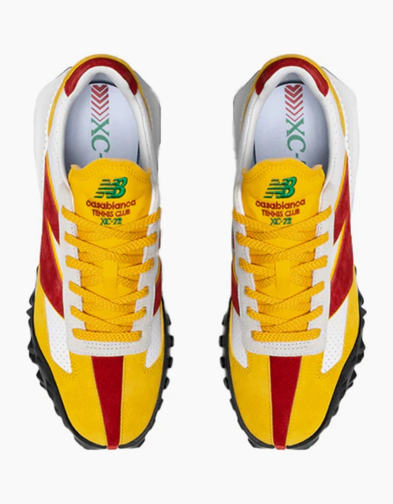 CASABLANCA X NEW BALANCE XC-72 SNEAKERS RED YELLOW