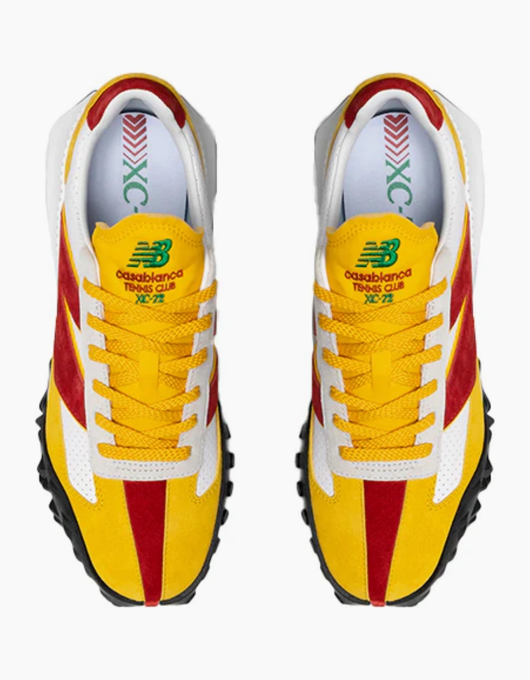 CASABLANCA X NEW BALANCE XC-72 SNEAKERS RED YELLOW