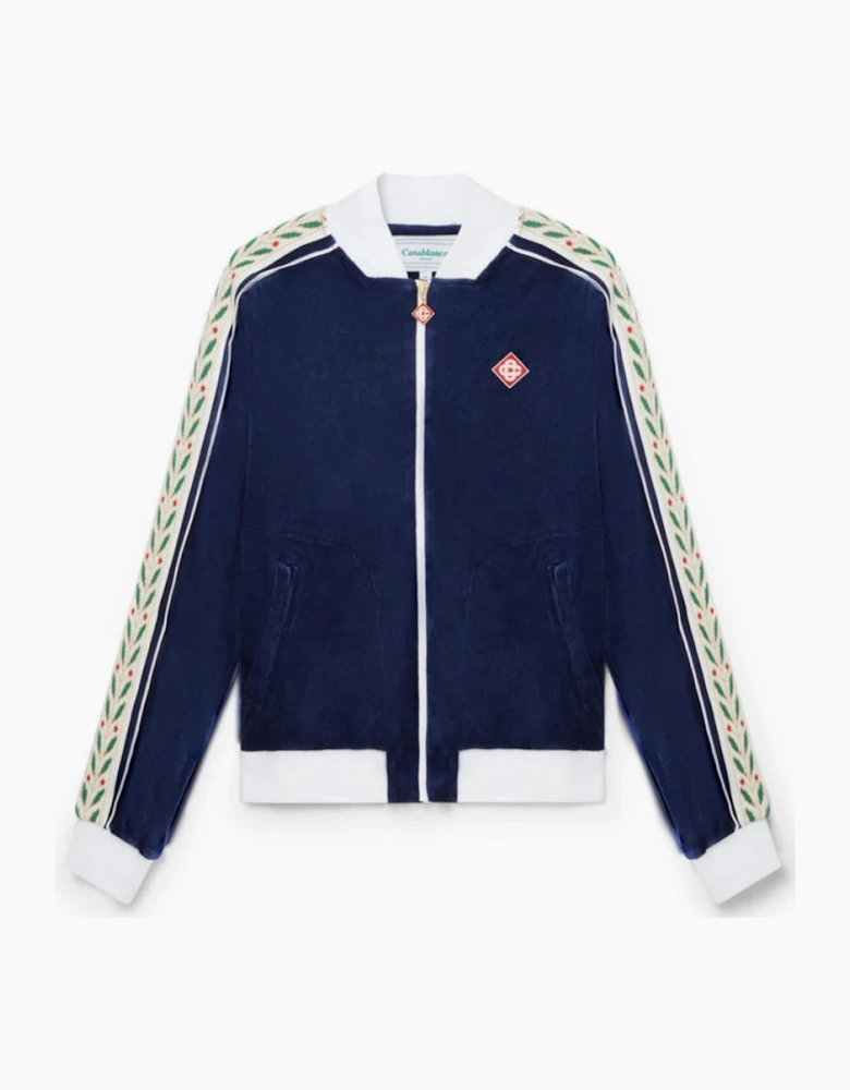 LAUREL TRACK JACKET VELOUR NAVY