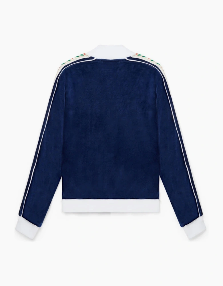LAUREL TRACK JACKET VELOUR NAVY