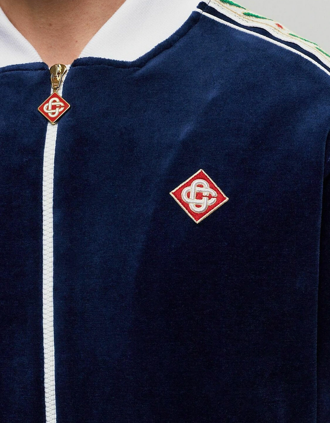 LAUREL TRACK JACKET VELOUR NAVY