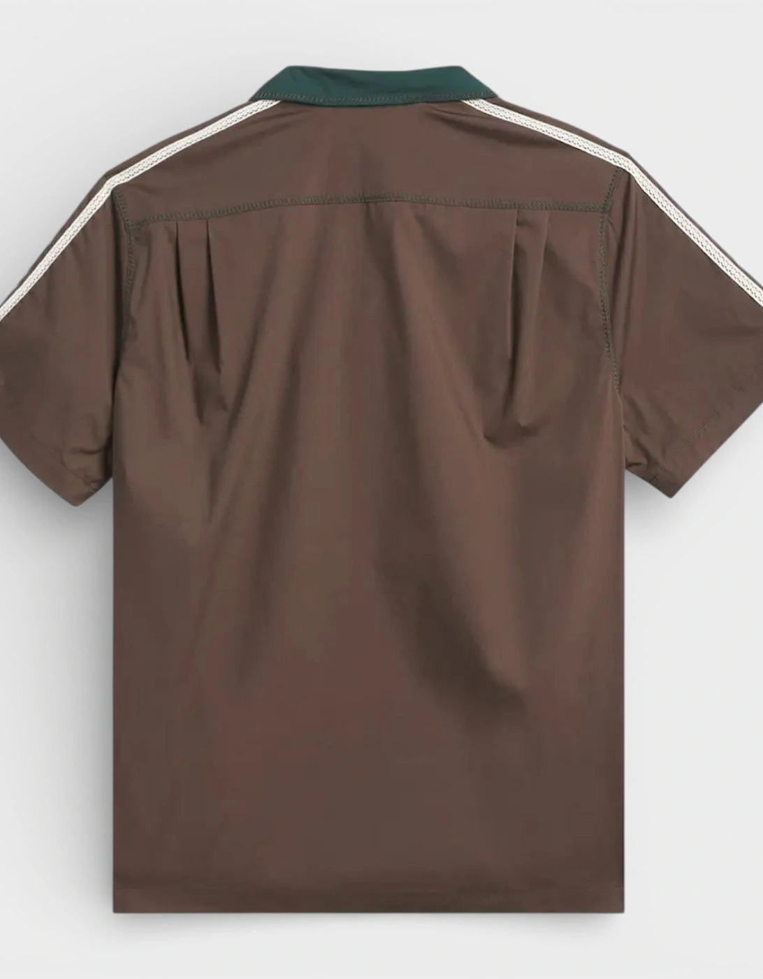 Adidas Bowling Shirt Green Brown