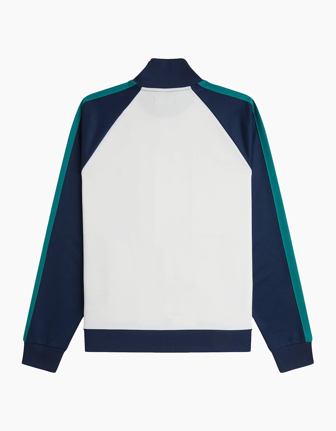 Contrast Sleeve Track Top Jacket Snow White