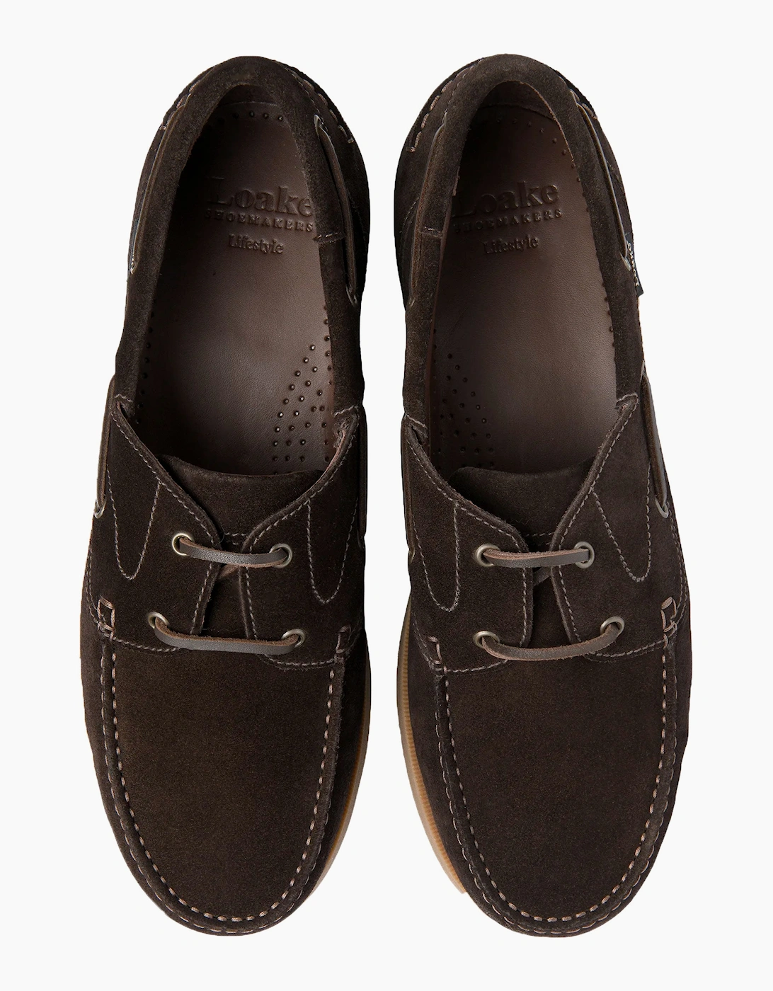 PADSTOW BOAT SHOE DARK BROWN SUEDE