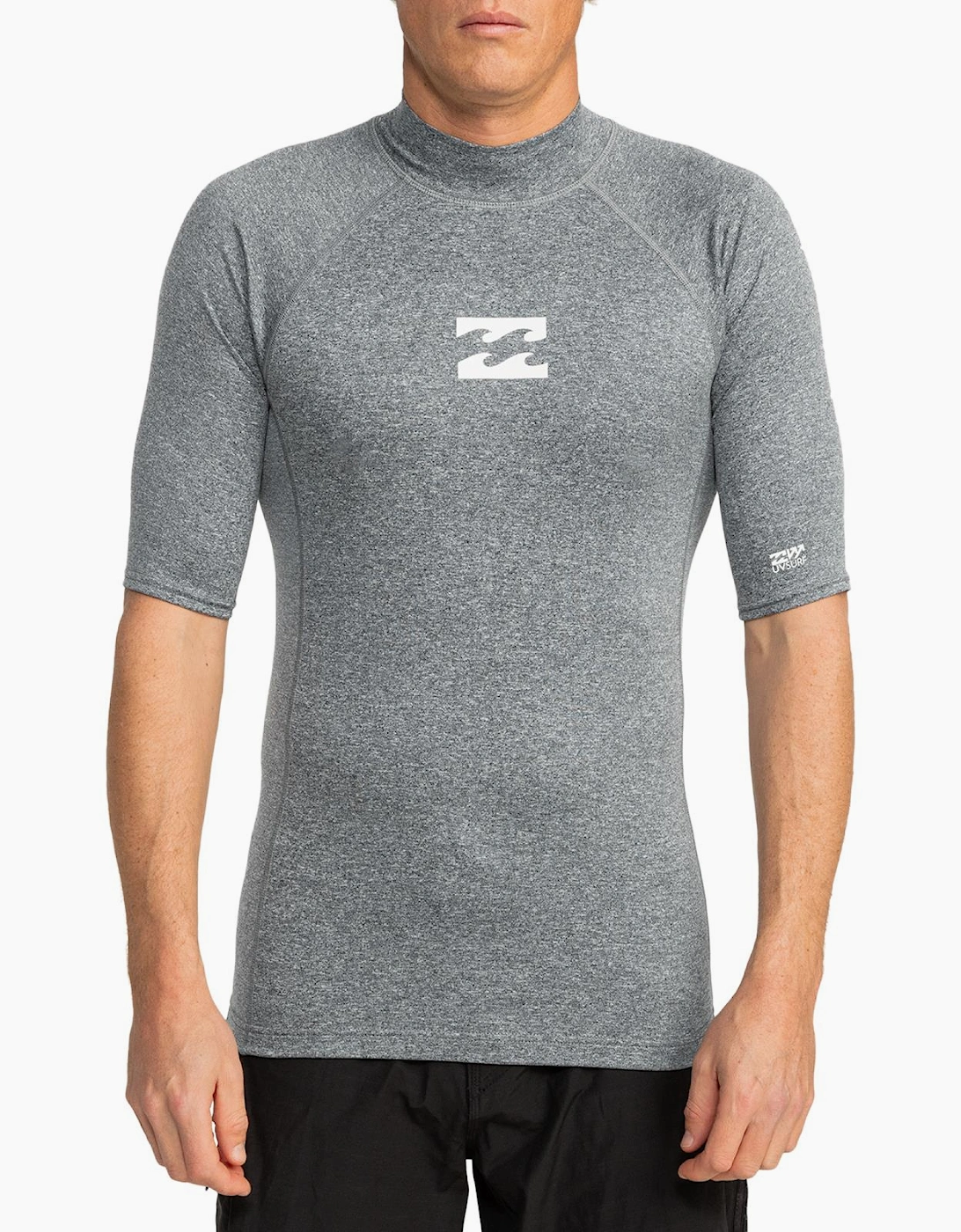 Mens Waves All Day Short Sleeve Swim Swimming Rash Vest