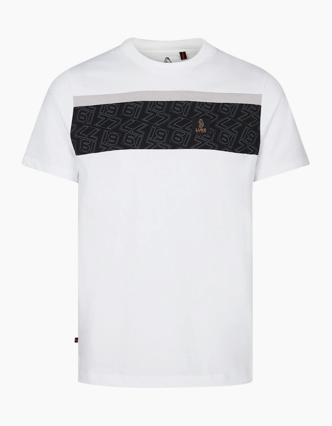 LUKE1977 Paolo Print Panel T-Shirt - White, 7 of 6