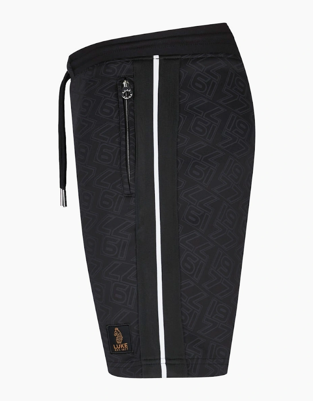 Riva Overprint Shorts - Black