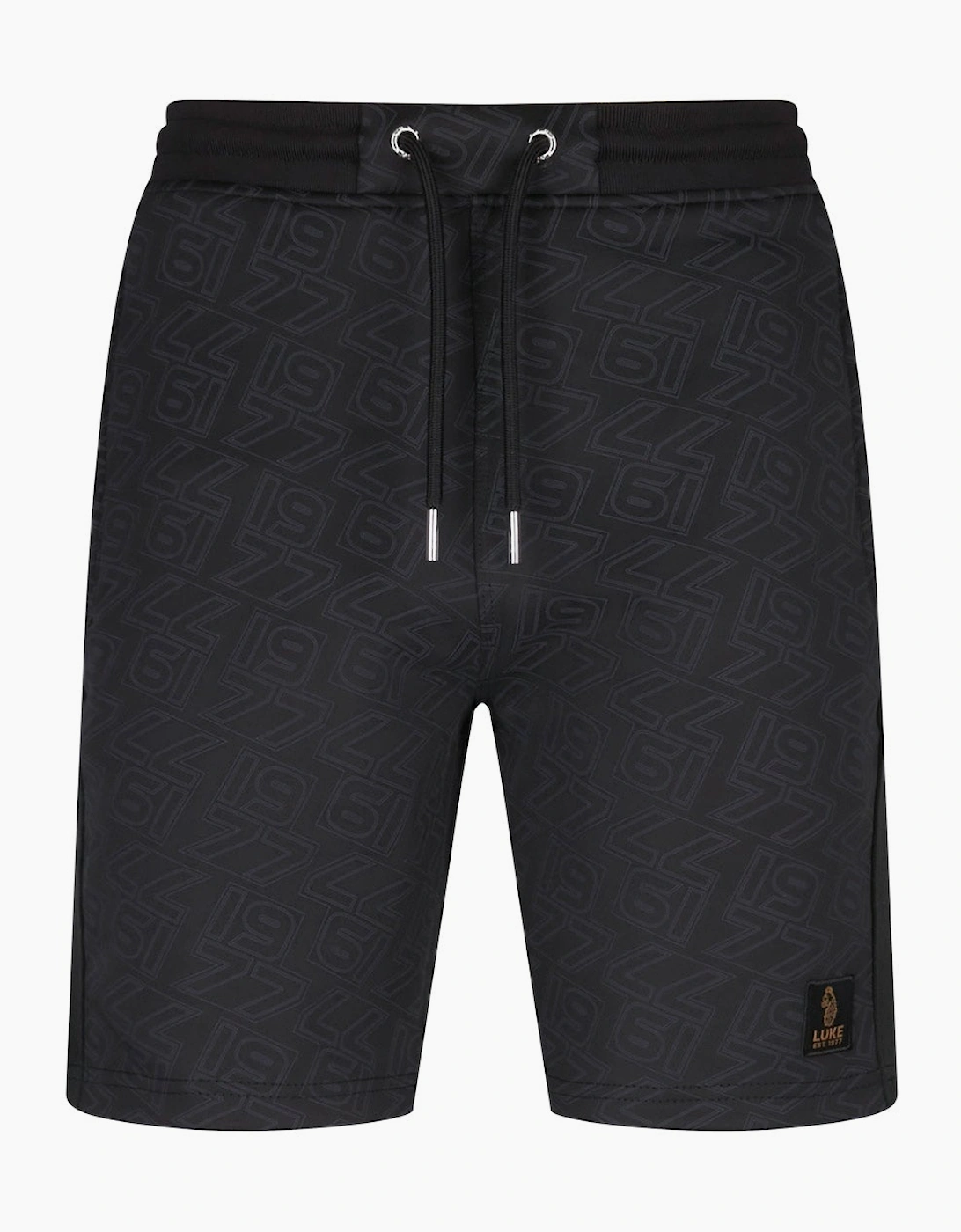 Riva Overprint Shorts - Black