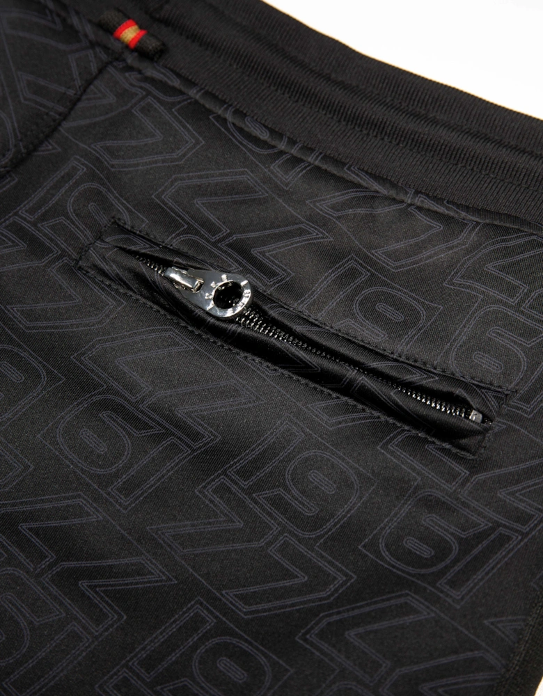 Riva Overprint Shorts - Black