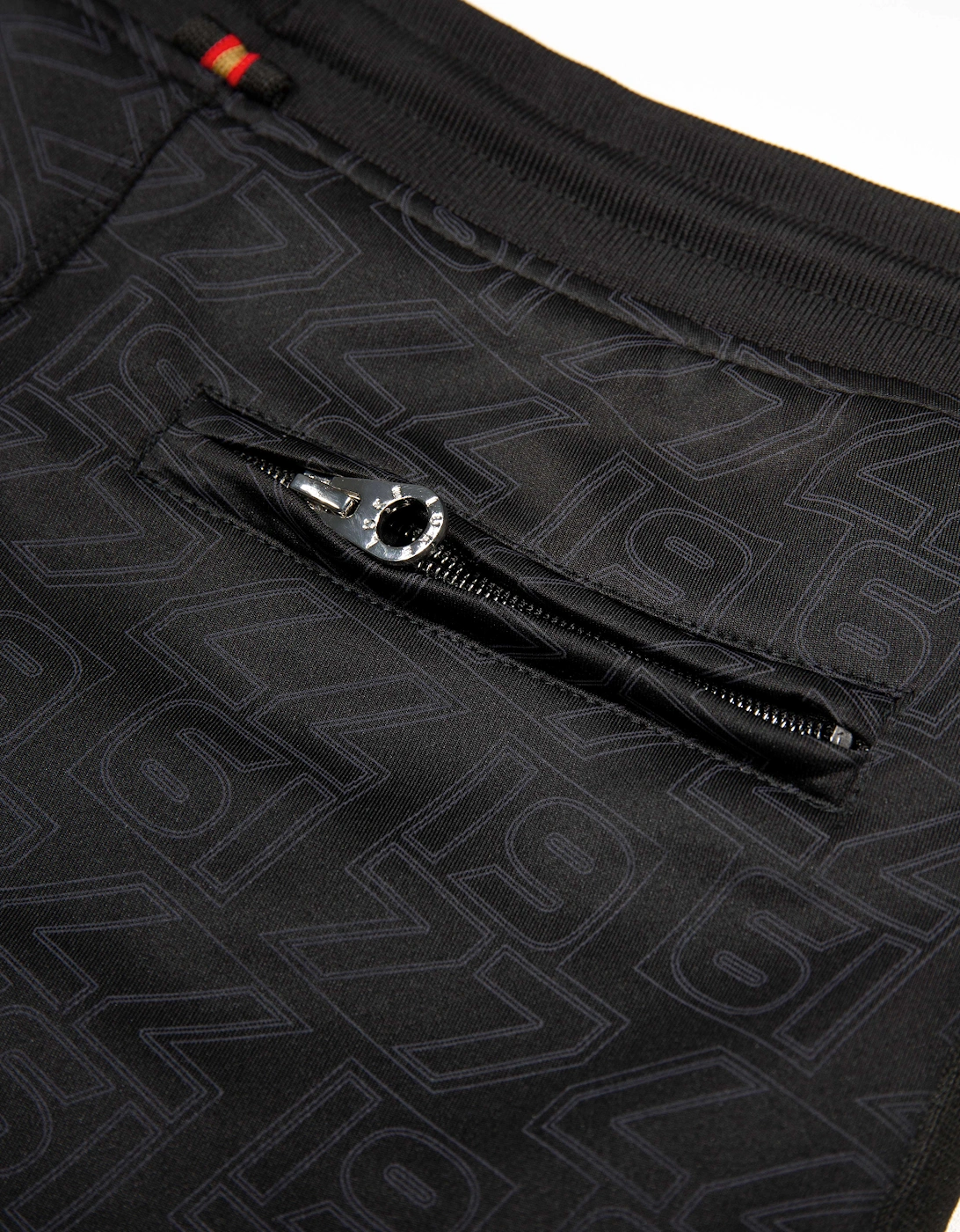 Riva Overprint Shorts - Black