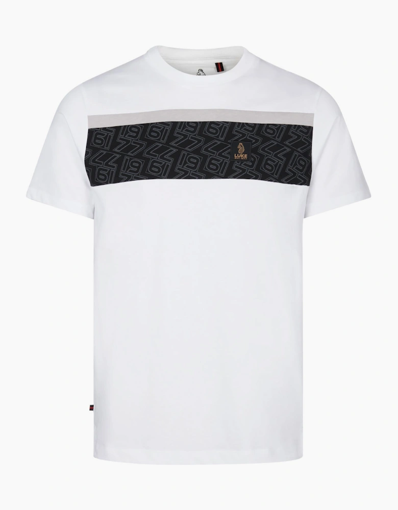 LUKE1977 Paolo Print Panel T-Shirt - White