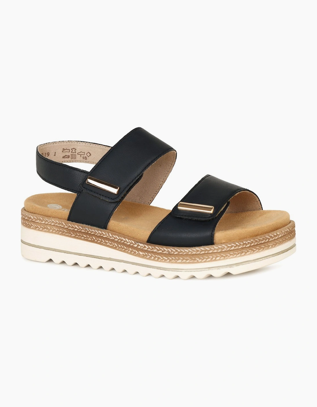 Remonte Women's Black Anika Sandals - Size: 4