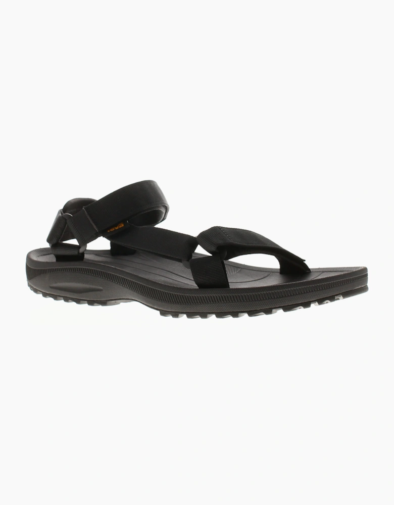 Mens Walking Sandals Winsted Touch Fastening black UK Size