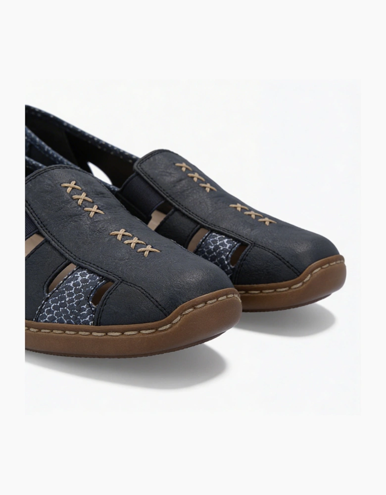 41385 Womens Casual Shoes Blue