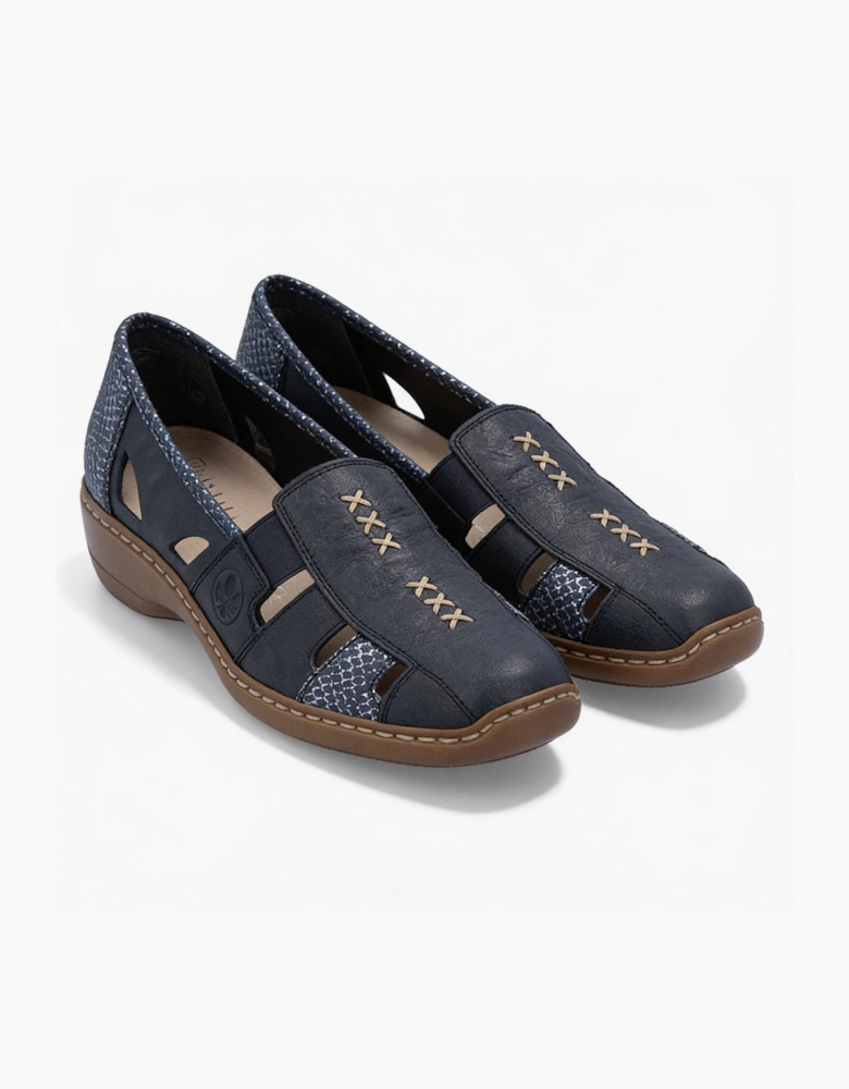 41385 Womens Casual Shoes Blue