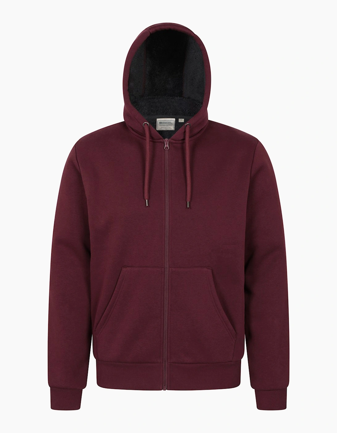 Mens Dalton Borg Lined Full Zip Hoodie, 6 of 5