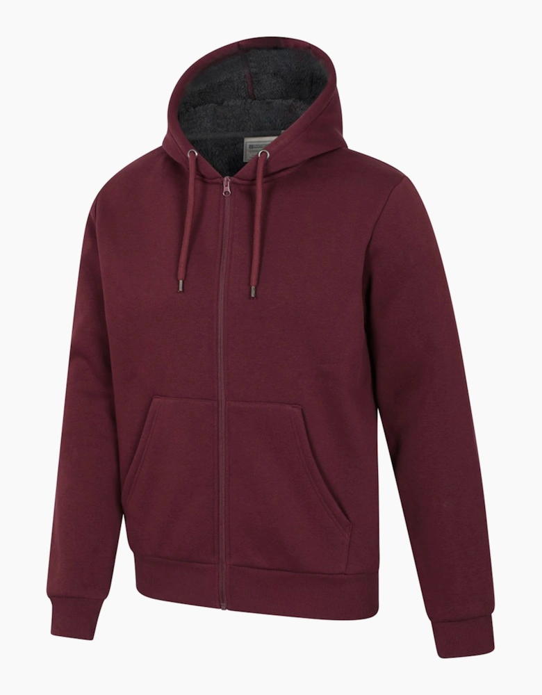 Mens Dalton Borg Lined Full Zip Hoodie