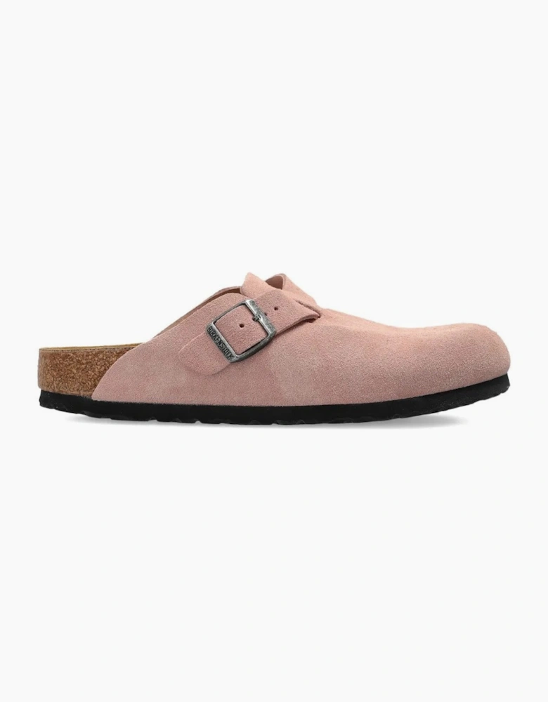 Women Boston Suede Leather Pink