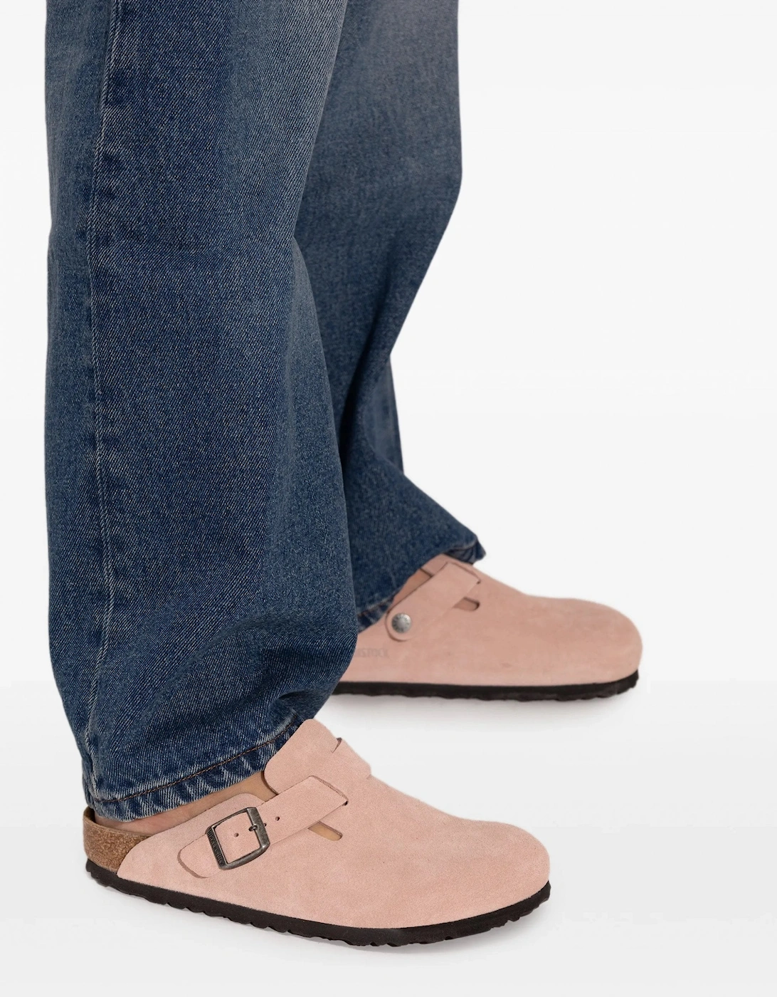 Women Boston Suede Leather Pink