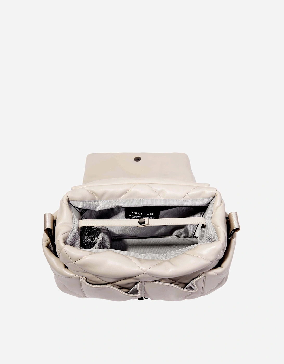 Baby Nova Eco Compact Quilted Changing Bag in Beige (33cm)