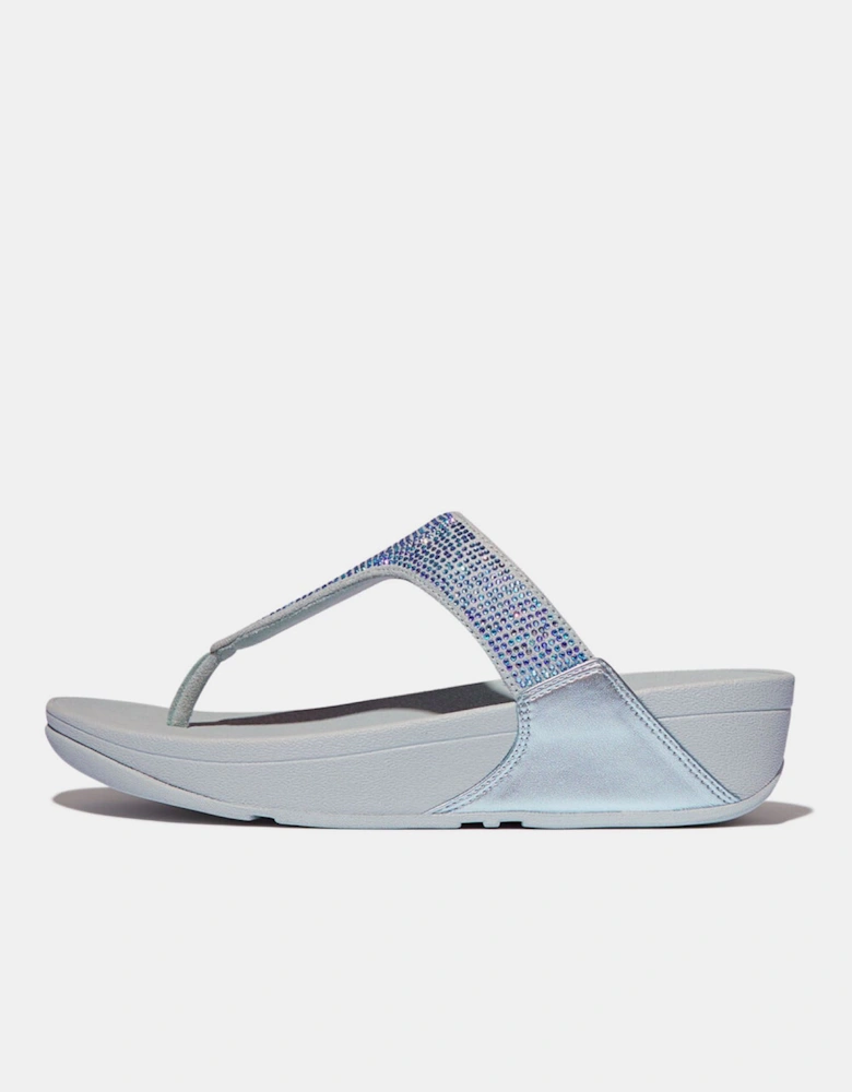 Lulu Crystal Toe-Post Sandals