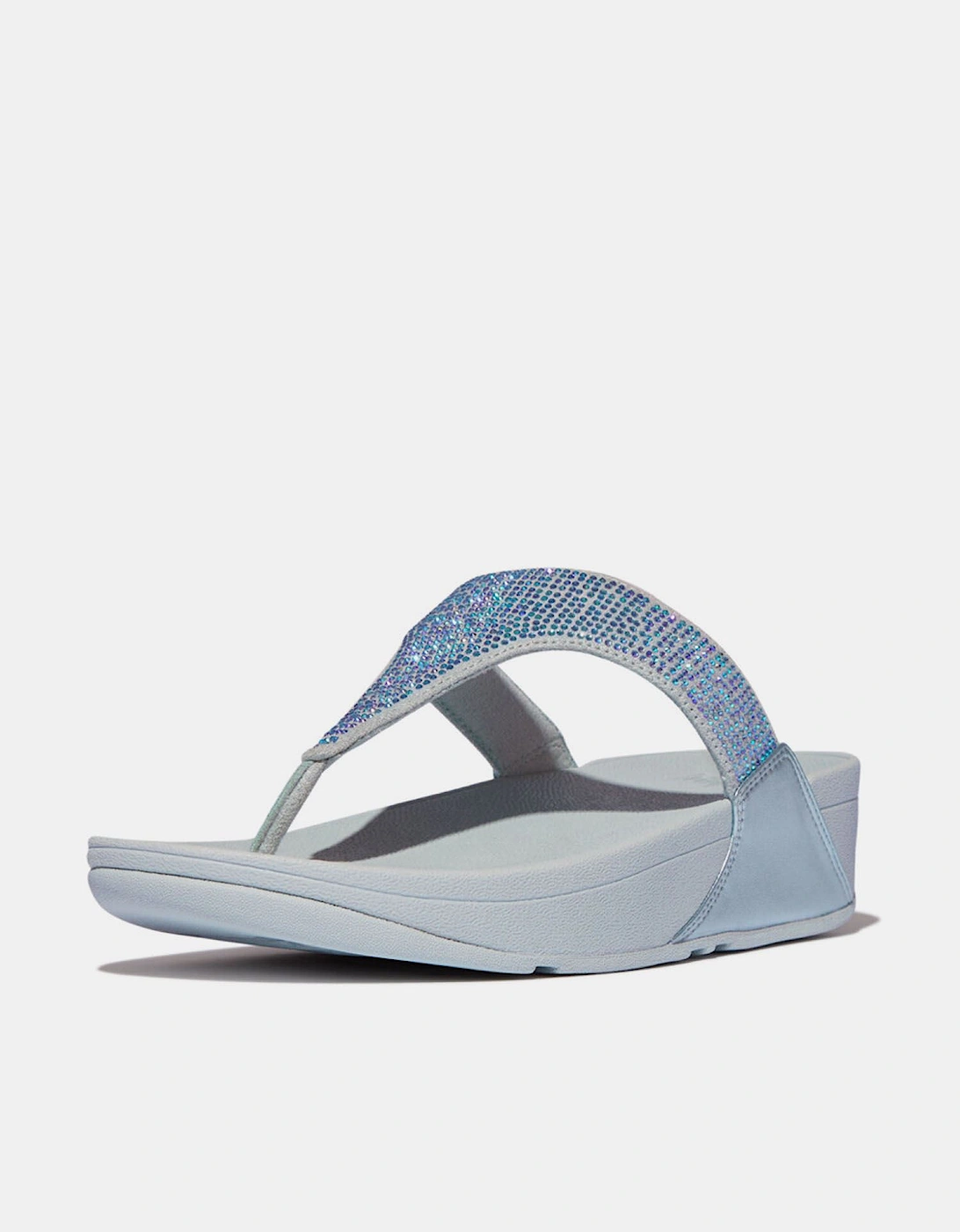 Lulu Crystal Toe-Post Sandals
