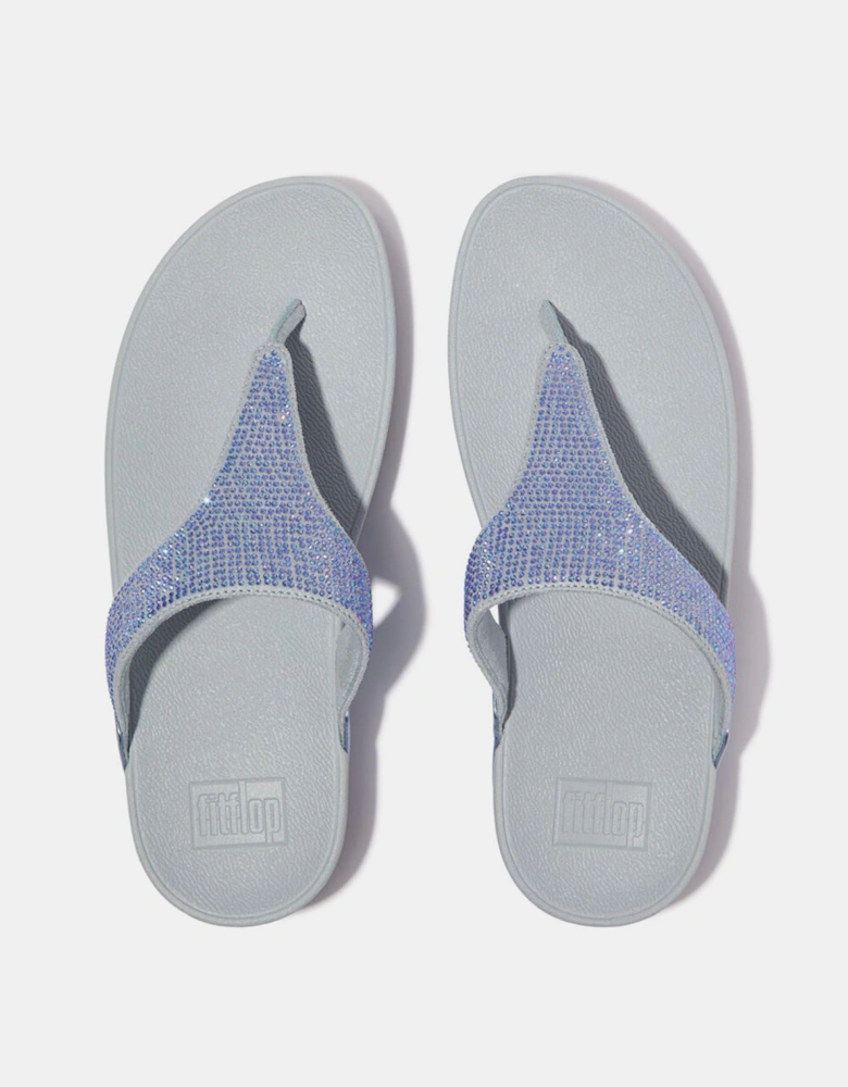 Lulu Crystal Toe-Post Sandals