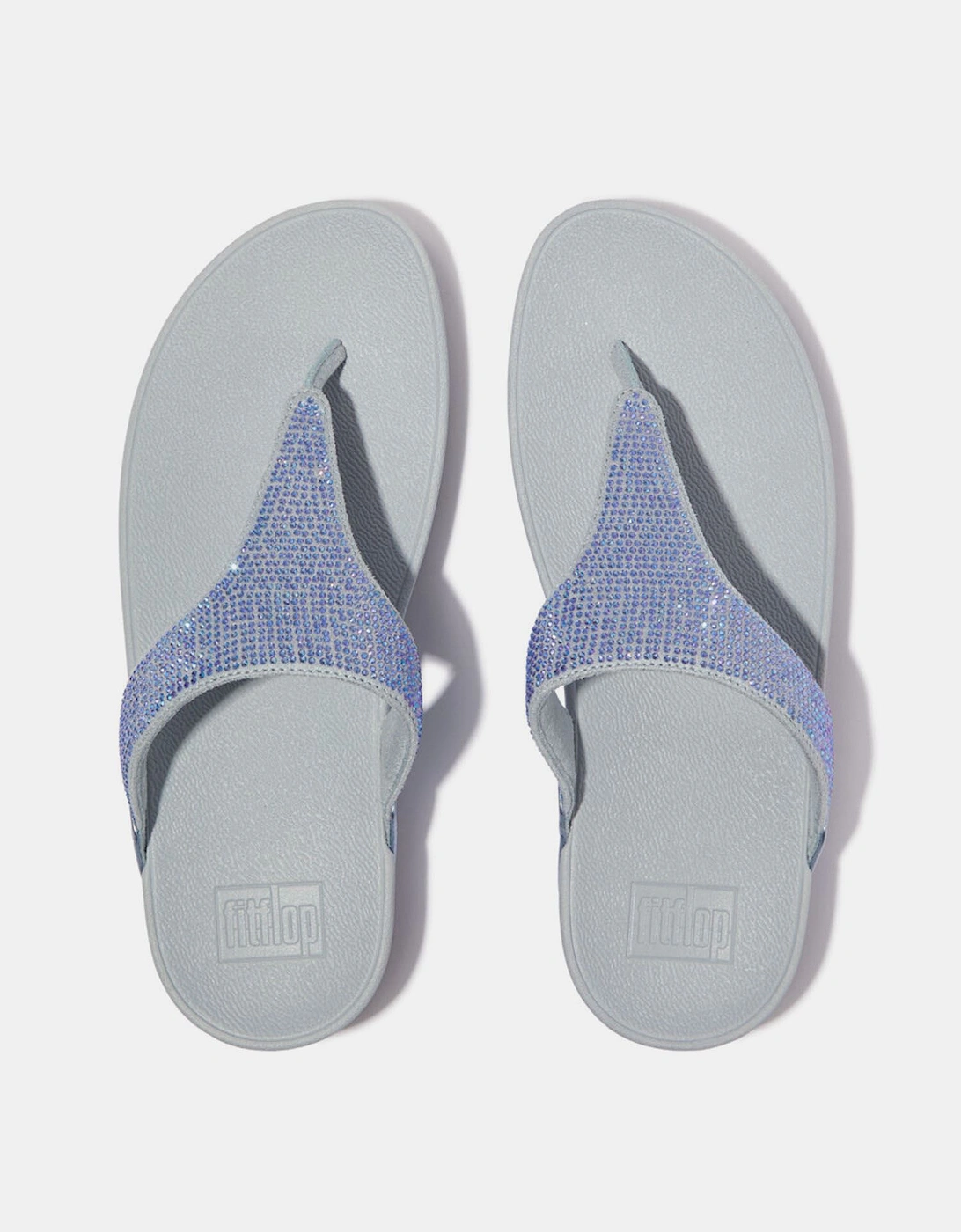 Lulu Crystal Toe-Post Sandals